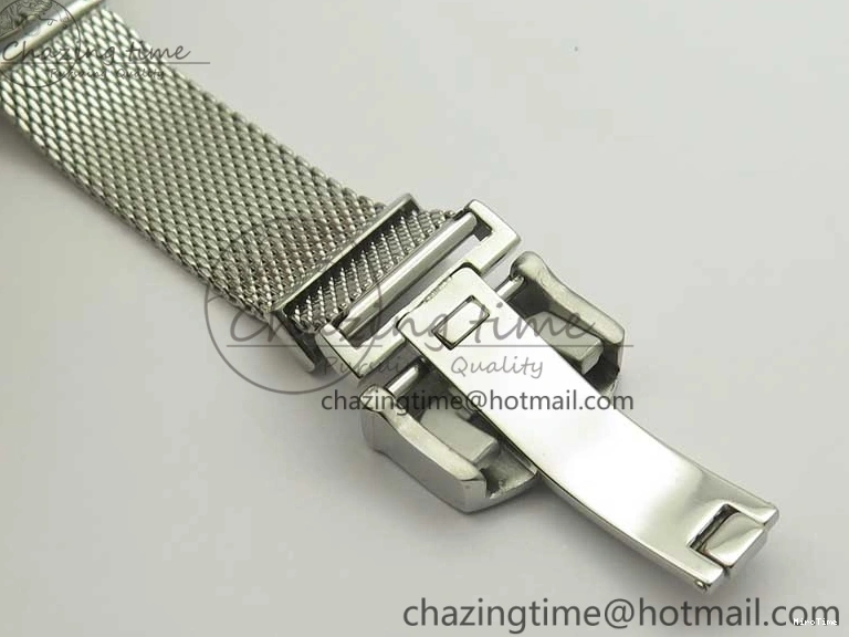 MIROTIME 1218 Portofino IW356501 SS V3 MK 1:1 Best Edition Blue Dial On SS Mesh Bracelet MIYOTA Timeless 7194